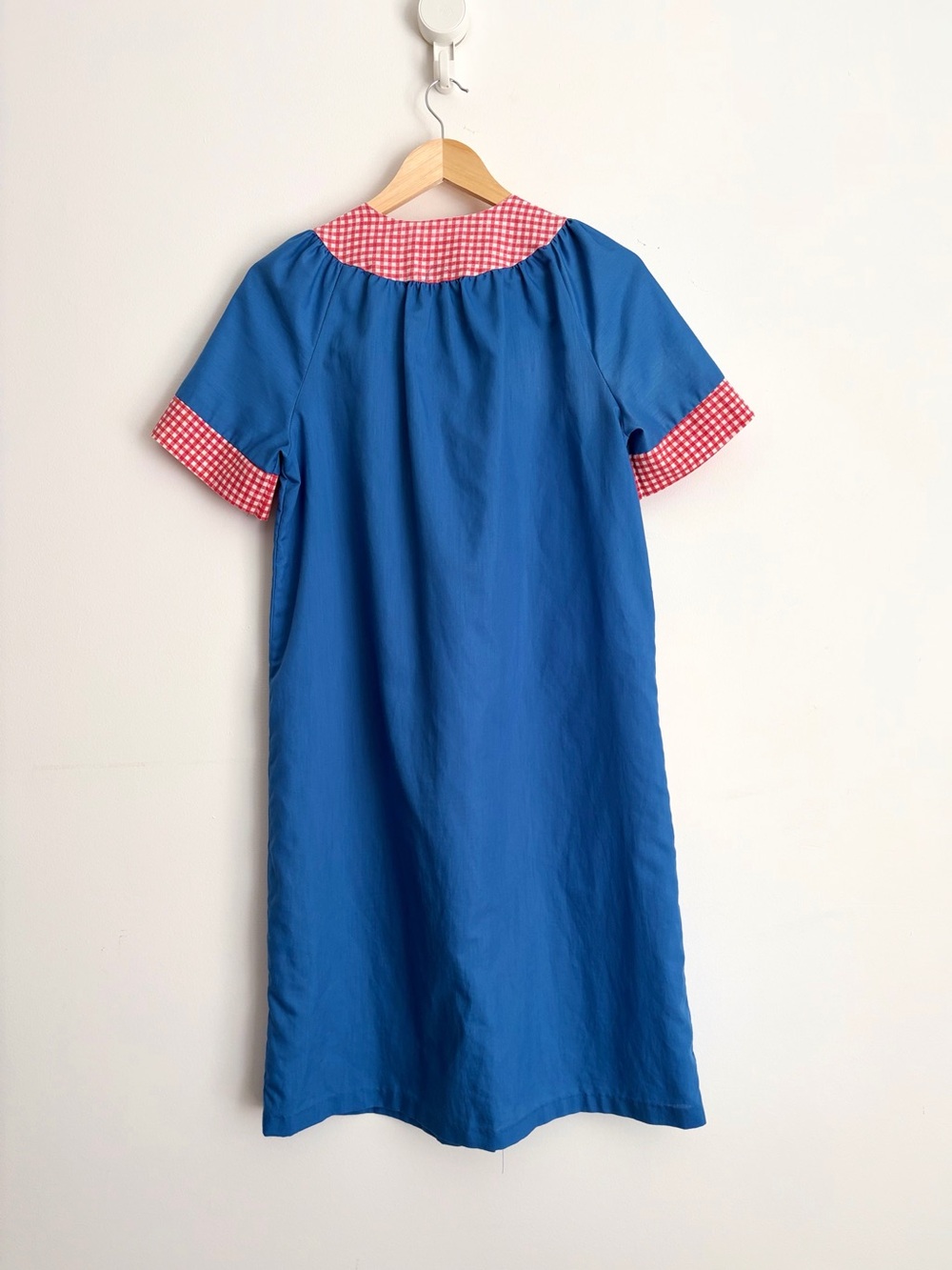 Vintage Lindsay Jordan Condiment Pocket Chore Dress Gingham Retro Kitsch S - Picture 2 of 7